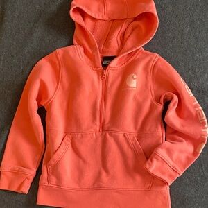 Carhartt Kids'  Orange Half-Zip Hoodie